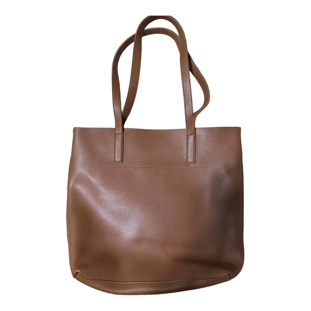 NWT Henry & Lev Brown Faux Leather Satchel Bag